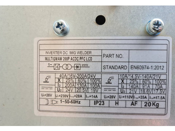 Uus Keevitus seadmed Spawarka WELDKAR MULTIGMAW Mig, Mag, Mma, Tig 200 A: pilt 4