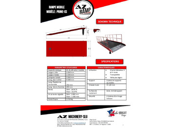 Uus Laadimisramp AZ RAMP-PRIME XS-10 .  Industrial  Loading Ramp: pilt 2