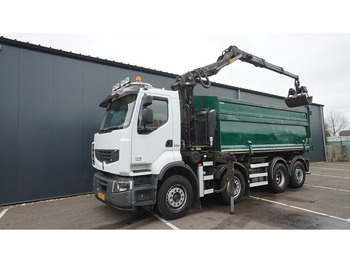 Renault PREMIUM 380 DXI 8X2/6 2 SIDE TIPPER WITH PLFINGER Q 170 Z CRANE.278.200KM liising Renault PREMIUM 380 DXI 8X2/6 2 SIDE TIPPER WITH PLFINGER Q 170 Z CRANE.278.200KM: pilt 3