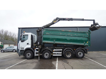 Renault PREMIUM 380 DXI 8X2/6 2 SIDE TIPPER WITH PLFINGER Q 170 Z CRANE.278.200KM liising Renault PREMIUM 380 DXI 8X2/6 2 SIDE TIPPER WITH PLFINGER Q 170 Z CRANE.278.200KM: pilt 2
