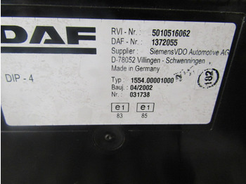 Kabiin ja interjöör - Veoauto DAF CF65 CLOCK CLUSTER 1372055: pilt 2