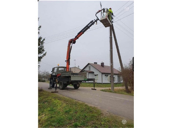 Kraanaga veoauto Mercedes-Benz Unimog Palfinger PK 12000 18 m 6.8 t Radio: pilt 2