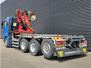 Veoauto - kaablisüsteem, Kraanaga veoauto MAN TGS 35.400 8x4-4 / PALFINGER Z CRANE + CONTAINER SYSTEM: pilt 4