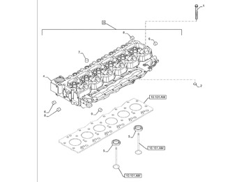 Uus Mootori pea IVECO FPT F4HFE613Y F4HFE613E*B005, F4HFE613F*A001 Cylinder Head 2831279 4899587 4893051: pilt 3