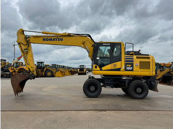 Ratastel ekskavaator KOMATSU PW180