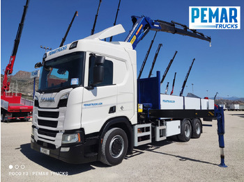 Kraanaga veoauto SCANIA R 520