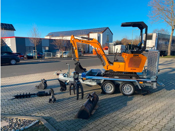 Miniekskavaator, Haagis Minibagger BK1500JS + Anhänger *INKL.19% MWST*BERGER KRAUS*KUBOTA*JOYSTICK*ZUBEHÖRPAKET*SOFORT!*: pilt 4