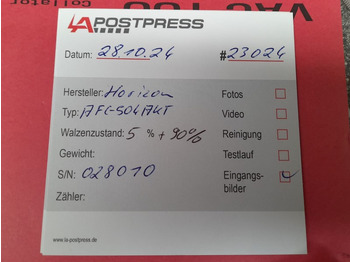 Voltimismasin Horizon AFC-504 AKT | folder | 4 | 2001: pilt 2