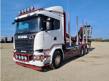 Metsaveok, Kraanaga veoauto MHS MHS SCANIA-N331 D11 SOLÓWKA DO PRZEWOZU DRZEWA Z HDS: pilt 2