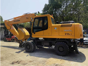 Lintekskavaator good condition Hyundai used wheel excavator 210W-7 150W-7 secondhand machine cheap price for sale: pilt 4