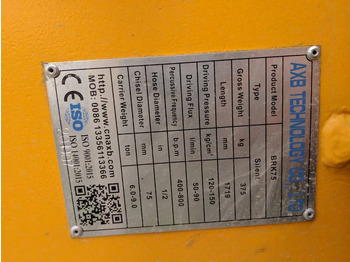 Uus Hüdrauliline haamer - Ehitusmasinad AXB BKR: pilt 4 Uus Hüdrauliline haamer - Ehitusmasinad AXB BKR: pilt 4