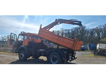Kallurauto, Kraanaga veoauto MAN TGM 18.240PS 4x4 3.S-Kipper mit Kran: pilt 4