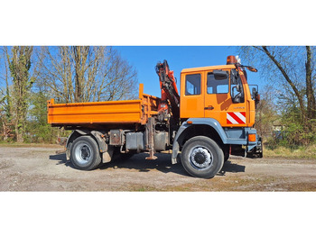 Kallurauto, Kraanaga veoauto MAN TGM 18.240PS 4x4 3.S-Kipper mit Kran: pilt 5