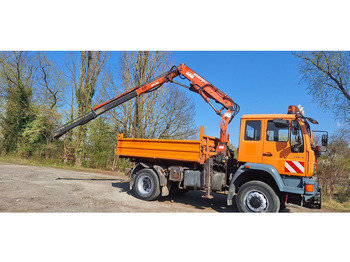 Kallurauto, Kraanaga veoauto MAN TGM 18.240PS 4x4 3.S-Kipper mit Kran: pilt 3