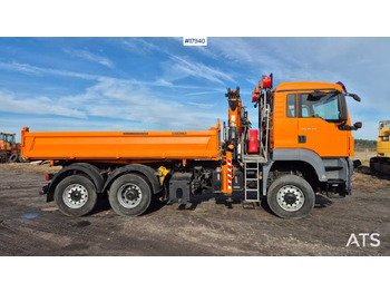 Kallurauto, Kraanaga veoauto Tipper/sand spreader with HDS - MAN TGS 28.360 6x4 (2008): pilt 4