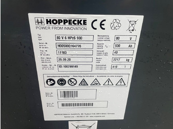 Aku - Materjali käitlemise seade Hoppecke 80V   6 HPZS 930: pilt 2