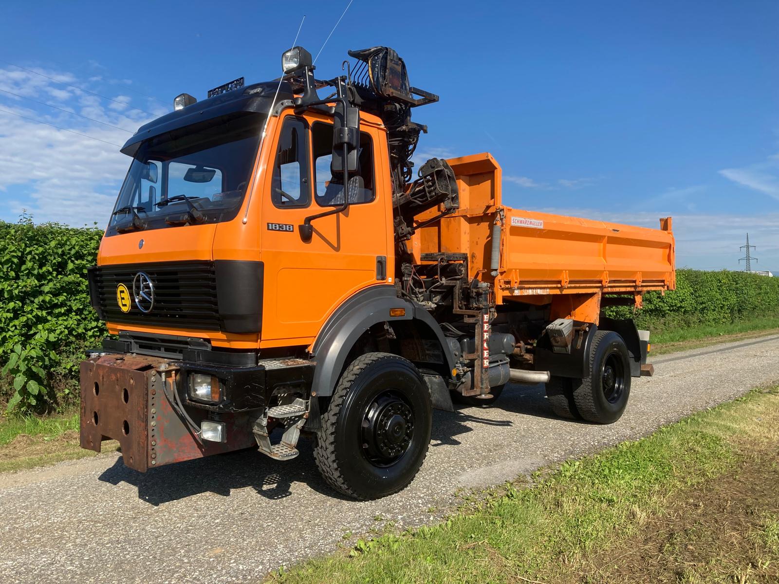 Kallurauto, Kraanaga veoauto MERCEDES-BENZ SK1838AK: pilt 4