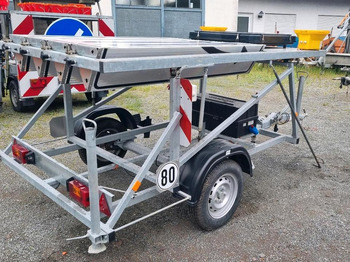 Haagis Nissen Fahrbare Vorwarntafel Typ VLT 1-08-70 Verkehrsleittafel Verkehrsleitanhänger Verkehrssicherungsanhänger Leitanhänger Leittafel Absperrtafel FAT: pilt 3