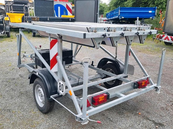 Haagis Nissen Fahrbare Vorwarntafel Typ VLT 1-08-70 Verkehrsleittafel Verkehrsleitanhänger Verkehrssicherungsanhänger Leitanhänger Leittafel Absperrtafel FAT: pilt 4