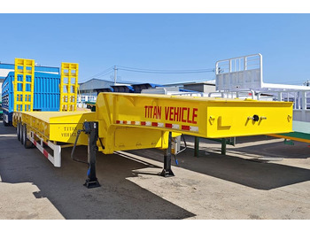 Uus Madal platvormpoolhaagis transporditavad ained rasketehnika TITAN 3 Axle Low Bed Trailer Price for Sale in Kenya: pilt 2