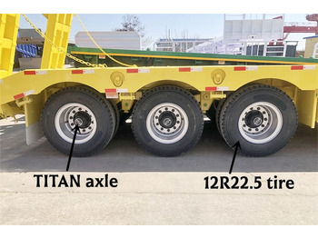 Uus Madal platvormpoolhaagis transporditavad ained rasketehnika TITAN 3 Axle Low Bed Trailer Price for Sale in Kenya: pilt 4