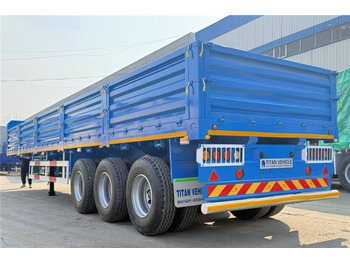 Uus Platvorm/ Madelpoolhaagis transporditavad ained lahtine mass TITAN Drop Side Semi Trailer for Sale In Democratic Republic of the Congo: pilt 2