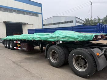 Uus Platvorm/ Madelpoolhaagis transporditavad ained konteinerid TITAN Semi Truck Flatbed Traile for Sale in Saudi Arabia: pilt 4