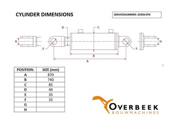 Hüdraulika Atlas AR46C - Lifting cylinder/Hubzylinder/Hefcilinder: pilt 4
