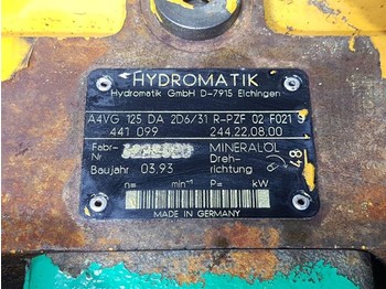 Hüdraulika Hydromatik A4VG125DA2D6/31R-Drive pump/Fahrpumpe/Rijpomp: pilt 4