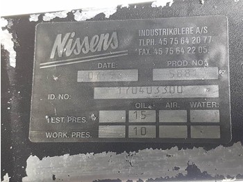 Mootor ja varuosad - Ehitusmasinad Nissens 170403300 - Oil Cooler/Kühler/Koeler: pilt 4