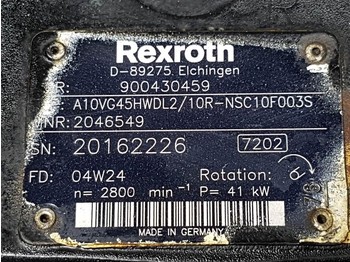 Hüdraulika Rexroth A10VG45HWDL2/10R-R912046549-Drive pump/Fahrpumpe: pilt 4
