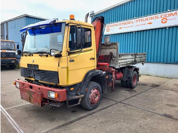 Mercedes-Benz 1117 K (6-CILINDER) KIPPER WITH FERRARI CRANE (FULL STEEL SUSPENSION / MANUAL GEARBOX / P.T.O.) liising Mercedes-Benz 1117 K (6-CILINDER) KIPPER WITH FERRARI CRANE (FULL STEEL SUSPENSION / MANUAL GEARBOX / P.T.O.): pilt 1