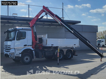 Uus Kallurauto, Kraanaga veoauto Mercedes-Benz Arocs 3348 6X4 Fasi F195A.2.24 Kran 3 sided tipper 9m3 Big-Axle Navi Euro 6: pilt 3