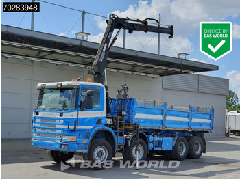 Scania G420 8X4 15m3 tipper Hiab 144 Crane Steelsuspension Manual Big-Axle Euro 3 liising Scania G420 8X4 15m3 tipper Hiab 144 Crane Steelsuspension Manual Big-Axle Euro 3: pilt 1