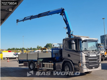 Madelveok/ Platvormveok, Kraanaga veoauto Scania P280 4X2 HMF 1420K-RC Kran Crane Automatic Euro 6: pilt 3