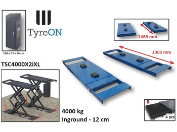 Garaažiseadmed TSC4000X2iXL In floor scissor lift - Double extensions - 12 cm installation depth - Hydromechanically locked - No compressed air required - 4T: pilt 3