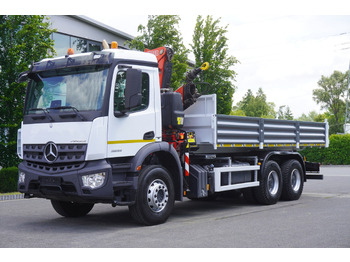 Madelveok/ Platvormveok, Kraanaga veoauto MERCEDES-BENZ AROCS 2633 6x4 / 5.5 T crane FASSI F135 / Tipper 15 EPAL: pilt 2