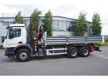 Madelveok/ Platvormveok, Kraanaga veoauto MERCEDES-BENZ AROCS 2633 6x4 / 5.5 T crane FASSI F135 / Tipper 15 EPAL: pilt 3