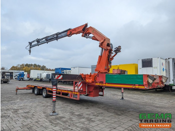Madal platvormpoolhaagis Faymonville VAL 1 2-Assige Uitschuifbare 5m Semi-Dieplader Palfinger PK52000CH2 V1 + Deutz PowerPack  (O974): pilt 2