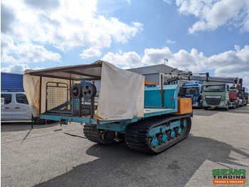 Kallur Morooka MST-1100 Rupsdumper / Werktuigdrager - Platte kiepbak + Hiab 026 T3 Kraan - Komatsu 6Cil: pilt 3