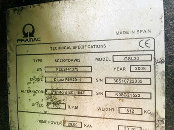Generaatorikomplekt Pramac GSL30 (3871): pilt 3 Generaatorikomplekt Pramac GSL30 (3871): pilt 3