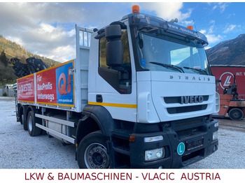 Madelveok/ Platvormveok, Kraanaga veoauto Iveco Stralis 360 Kran HIAB 166 Lift/Lenk Achsen 6x2: pilt 2