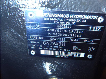 Hüdrauliline pump - Ehitusmasinad Brueninghaus Hydromatik LA10VO71DFLR/31R-PSC42N00-S1463 -: pilt 3