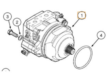 Uus Hüdrauliline mootor - Ehitusmasinad Case 87612637: pilt 4 Uus Hüdrauliline mootor - Ehitusmasinad Case 87612637: pilt 4