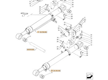 Hüdrauliline silinder CASE