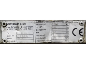 Kahvlid - Materjali käitlemise seade DURWEN DRPK 45 C: pilt 5