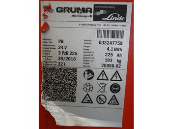 Aku GRUMA 24 Volt 3 PzB 225 Ah: pilt 5