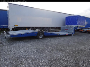 Madal platvormpoolhaagis Semi Trailer 19 AF 1-Achs Tieflader Plane: pilt 2
