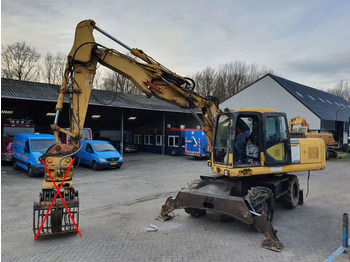 Ratastel ekskavaator KOMATSU PW180