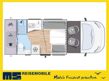 Poolintegreeritud matkaauto CHAUSSON 650